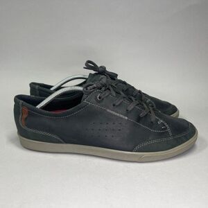 Ecco Men's Size 13 Dark Leather Leather Lace Up Sneakers
